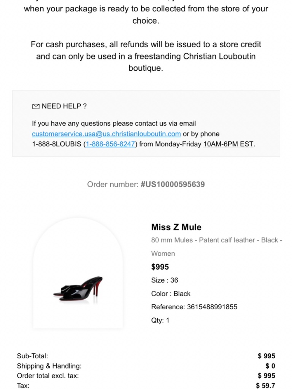 Christian Louboutin Miss Z Mule - Picture 8 of 8